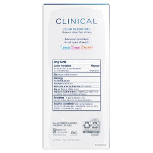Secret Clinical Strength Clear Gel Antiperspirant & Deodorant for Women  2.6oz - Imperfect Box