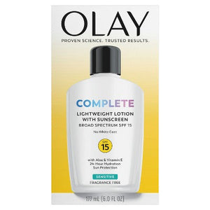 Olay Complete Face Lotion Moisturizer for Sensitive Skin SPF 15 6 fl oz - Missing Box