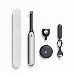 quip Rev Oscillating Rechargeable Electric Toothbrush Black/Silver - Imperfect Box