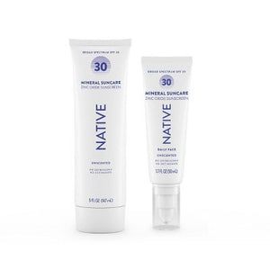 Native Mineral Face Lotion Unscented SPF 30 1.7 fl oz - Imperfect Box