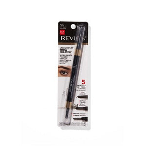 Revlon Colorstay Brow Creator Waterproof Pencil & Powder 615 Soft Black 0.003oz - Imperfect Box