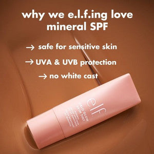 e.l.f. Halo Glow Skin Tint Foundation Mineral SPF 50 2 Fair Warm 1 fl oz - Imperfect Box