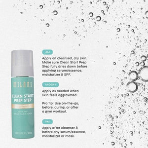 Milani Clean Start Prep Step Hypochlorous Acid Facial Mist 2.03 fl oz - New