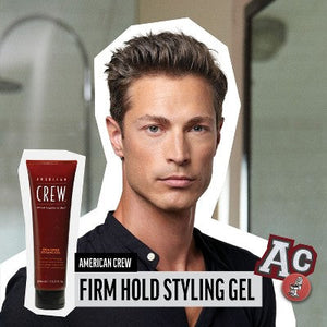 American Crew Men's Firm Hold and Non-Flaking Hair Styling Gel  8.4 fl oz - Imperfect Container