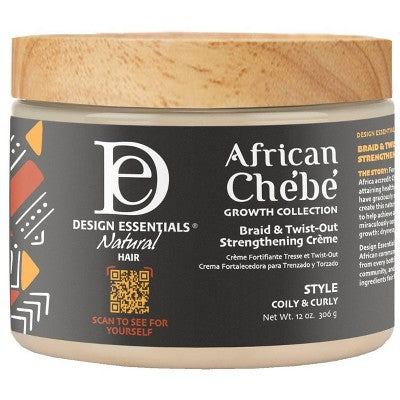 Design Essentials Chebe Braid & Twist-Out Styling Hair Pomade Creme 12oz - New