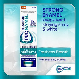 Sensodyne Pronamel Clinical Enamel Strengthening and Whitening Action Toothpaste 3.4oz/3pk - New