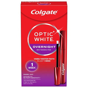 Colgate Optic White Overnight Teeth Whitening Pen Gel 0.08 fl oz/21 Treatments - New