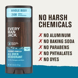 Every Man Jack All Over Solid Deodorant Coconut + Vanilla 2.6oz - New