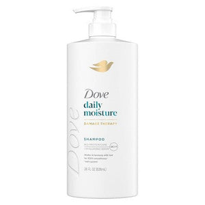 Dove Beauty Daily Moisture Hair Shampoo with Hyaluronic Serum & Bio-Protein Care 28 fl oz - Imperfect Container