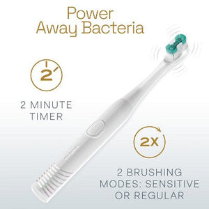 Colgate Total Active Prevention Battery Powered Toothbrush White - Imperfect Box