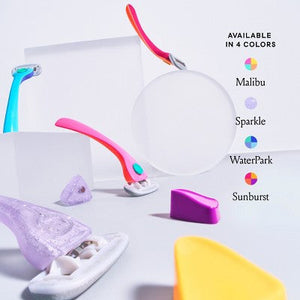 Billie Women's Malibu Razor Kit 1 Handle + Magnetic Holder + 2 Blade Refills - Imperfect Box