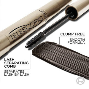 L'Oreal Paris Telescopic Original Mascara 905 Black 0.27 fl oz - New