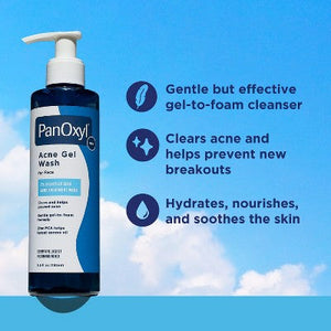 PanOxyl Acne Gel Wash for Face with 2% Salicylic Acid 6.5 fl oz - New