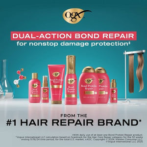 OGX Repair & Protect Bond Protein Repair 450F Heat Protectant Spray 6.5 fl. oz - Imperfect Container