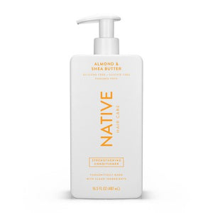 Native Almond & Shea butter Strengthening Vegan Conditioner Sulfate, Paraben and Silicone Free 16.5 fl oz - New