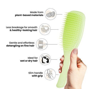 Tangle Teezer Fine & Fragile Plant Detangling Hair Brush Cool Matcha - Imperfect Box