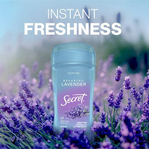 Secret Fresh Clear Gel Deodorant  Relaxing Lavender 2.6oz/2pk - Imperfect Box