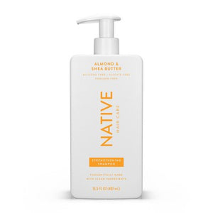 Native Vegan Strengthening Shampoo with Almond & Shea Butter 16.5 fl oz - New