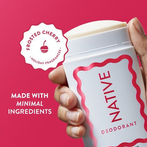 Native Holiday Limited Edition Aluminum-Free Deodorant Frosted Cherry 2.65oz - New