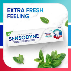 Sensodyne Sensitivity Gum and Enamel Mint Toothpaste 2.3oz//2pk - Imperfect box