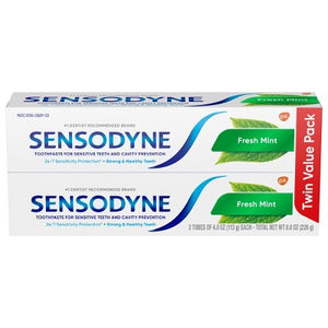Sensodyne Fresh Mint Sensitivity Protection 2pk Toothpaste - Imperfect Box
