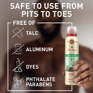 Old Spice Whole Body Deodorant Spray Aloe and Rain 3.5oz - Imperfect Container