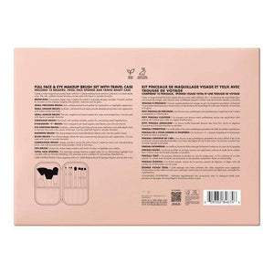 e.l.f. Full Face; Eye Makeup Brush Set With Travel Case 12pc - Imperfect Box