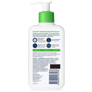 CeraVe Hydrating Face Wash with Hyaluronic Acid and Glycerin 8 fl oz - New