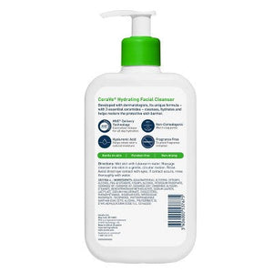 CeraVe Hydrating Face Wash with Hyaluronic Acid and Glycerin 16 fl oz - New