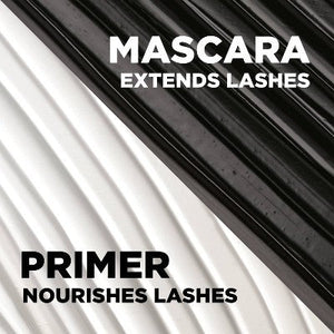 L'Oreal Paris Double Extend Beauty Tubes Lengthening Mascara; Basecoat 570 Black 0.33 fl oz - New