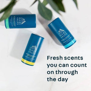 OARS + ALPS Mens Roll-On Natural Deodorant Fresh Ocean Splash Aluminum-Free 2.6oz - New