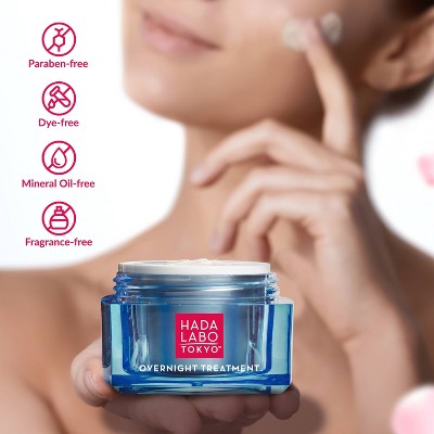 Hada Labo Tokyo Anti-Aging Overnight Treatment Hyaluronic Acid Night Cream 1.76oz - New