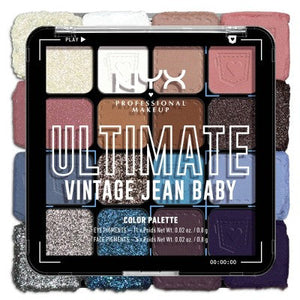 NYX Professional Ultimate Eyeshadow Palette Vintage Jean Baby 0.32oz - New