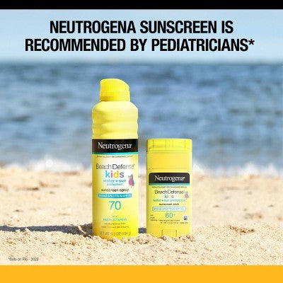 Neutrogena Beach Defense Water Resistant Kids Sunscreen Stick SPF50 - 1.5oz