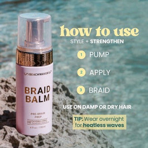 BEACHWAVER Co. Braid Balm Pre Braid Prep 4oz - New