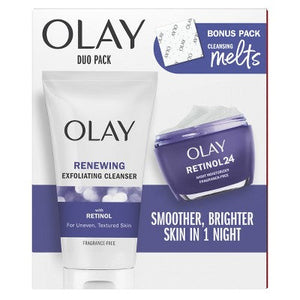 Olay Regenerist Retinol 24 + Peptide Face Wash and Moisturizer - Imperfect Box