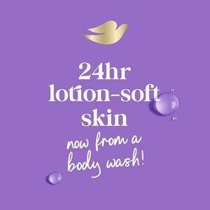 Dove Relax Body Wash Lavender & Chamomile 24hr Lotion Soft Skin 20 fl oz - Imperfect Container
