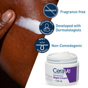 CeraVe Skin Renewing Night Cream Face Moisturizer 1.7 fl oz - Missing Box