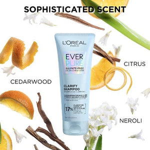 L'Oreal Paris EverPure Clarify Shampoo for Build Up 6.8 fl oz - New