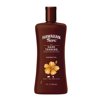 Hawaiian Tropic Dark Tanning Oil 8oz - Imperfect Container