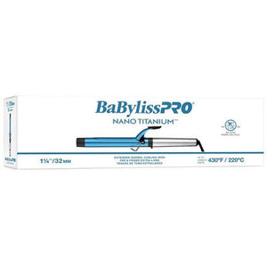 BaBylissPRO Nano Titanium Extended Barrel Curling Iron Blue - Imperfect Box