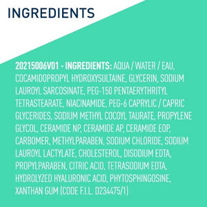 CeraVe Foaming Face Wash with Hyaluronic Acid and Niacinamide for Oily Skin 16 fl oz - Imperfect Container