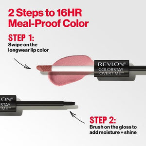 Revlon ColorStay Overtime Lipcolor Everlasting Rum 0.07 fl oz - Imperfect Box