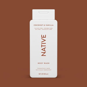 Native Sulfate Free Body Wash Coconut & Vanilla 18 fl oz - Imperfect Container