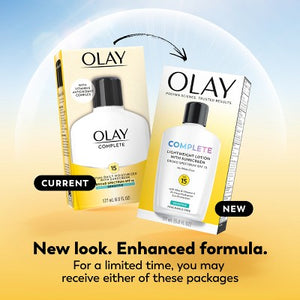 Olay Complete Face Lotion Moisturizer for Sensitive Skin SPF 15 6 fl oz - Missing Box