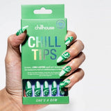Chillhouse Chill Tips Press-On Fake Nails Shes a Gem 24ct - New