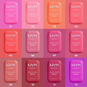 NYX Professional Makeup Buttermelt Blush - Sooner The Butta - 0.17oz