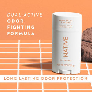 Native Solid Deodorant Sweet Peach & Nectar 2.65oz - Imperfect Container