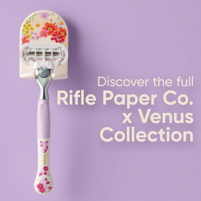 Rifle Paper Co. + Venus Women's Deluxe Smooth Sensitive Razor + 4 Refills - Imperfect Box