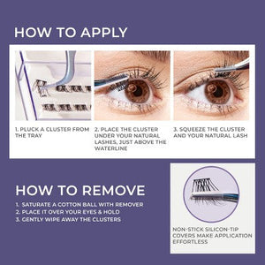 KISS Products imPRESS Long Lasting Press-On Self Adhesive False Eyelashes Demi Wispy 25ct - Imperfect Box